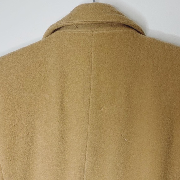 Atos Lombardini Double Breasted Tie Waist Wool Blend Tan Coat Size XS - Picture 9 of 15